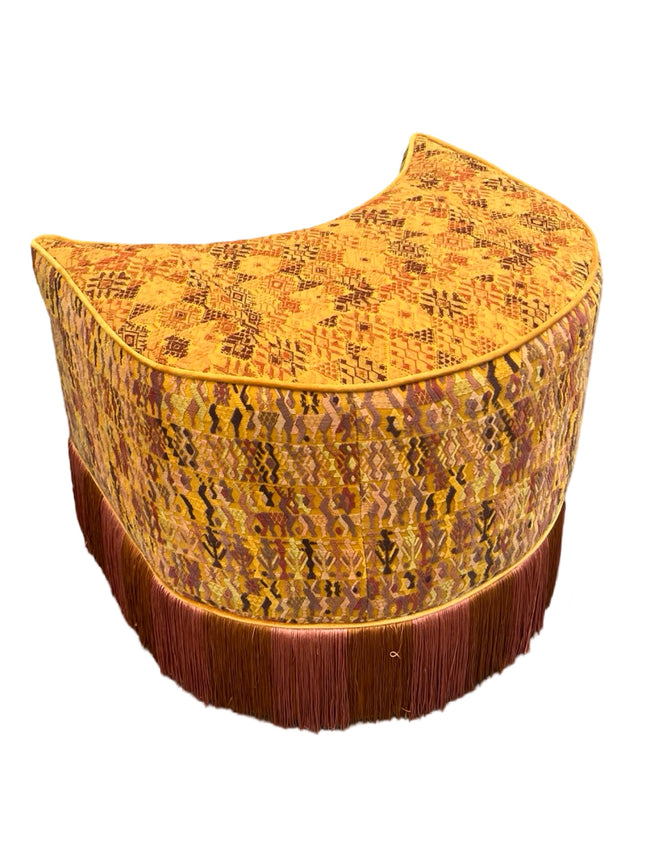 Sol y Luna chair and stool mustard