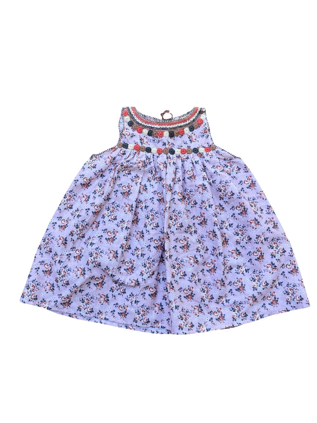 Renesita sleeveless embroidered dress pink