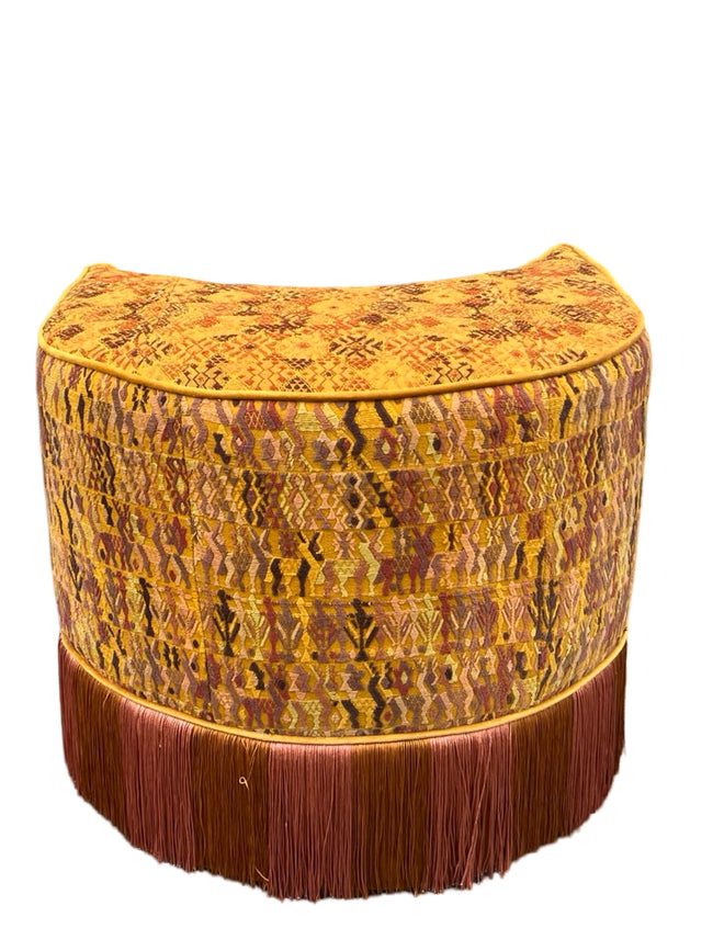 Sol y Luna chair and stool mustard