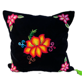 Embroidered velvet Mila pillow