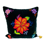 Embroidered velvet Mila pillow