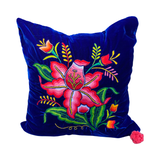 Embroidered velvet Mila pillow