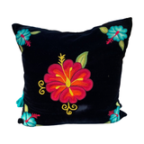 Embroidered velvet Mila pillow