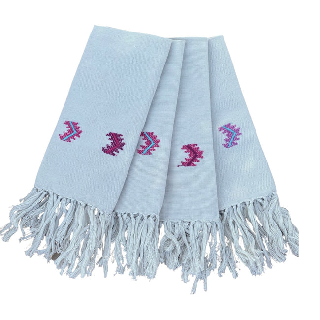 Set of 4 napkins arrows spring