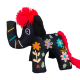 Embroidered felt elephant