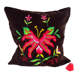 Embroidered velvet Mila pillow