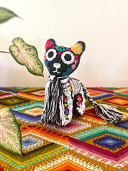 Embroidered gatito calaca