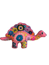 Embroidered felt spinosaurus