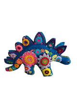 Embroidered felt stegosaurus