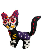 Embroidered alebrije gato calaca
