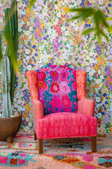 Coral vintage armchair