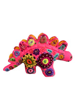 Embroidered felt stegosaurus