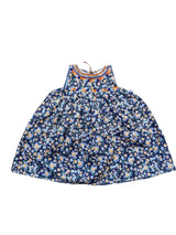 Renesita sleeveless embroidered dress navy