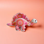 Embroidered felt spinosaurus