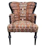 Magdalena wingback chair and ottoman - FolkProject