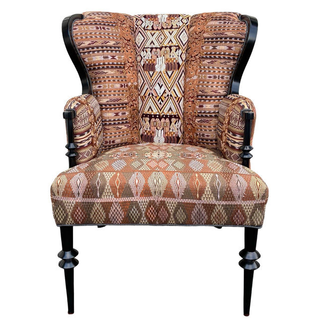 Magdalena wingback chair and ottoman - FolkProject