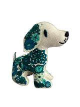 Embroidered felt dog