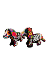 Embroidered dashund calaca