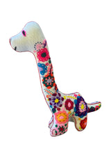 Embroidered felt brachiosa dinosaurs