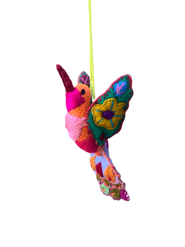 Hummingbird charm/ornament multicolor