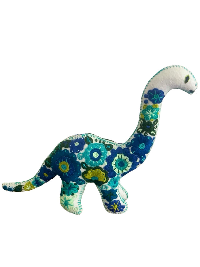 Embroidered felt brachiosaurus