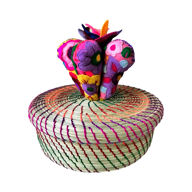 Tortillero flowering Succulent basket