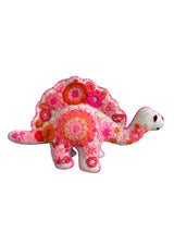 Embroidered felt spinosaurus