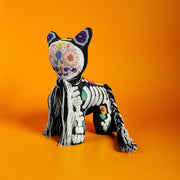 Embroidered gatito calaca