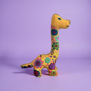 Embroidered felt brachiosaurus