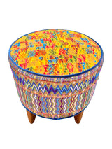 Iraci stool yellow/blue
