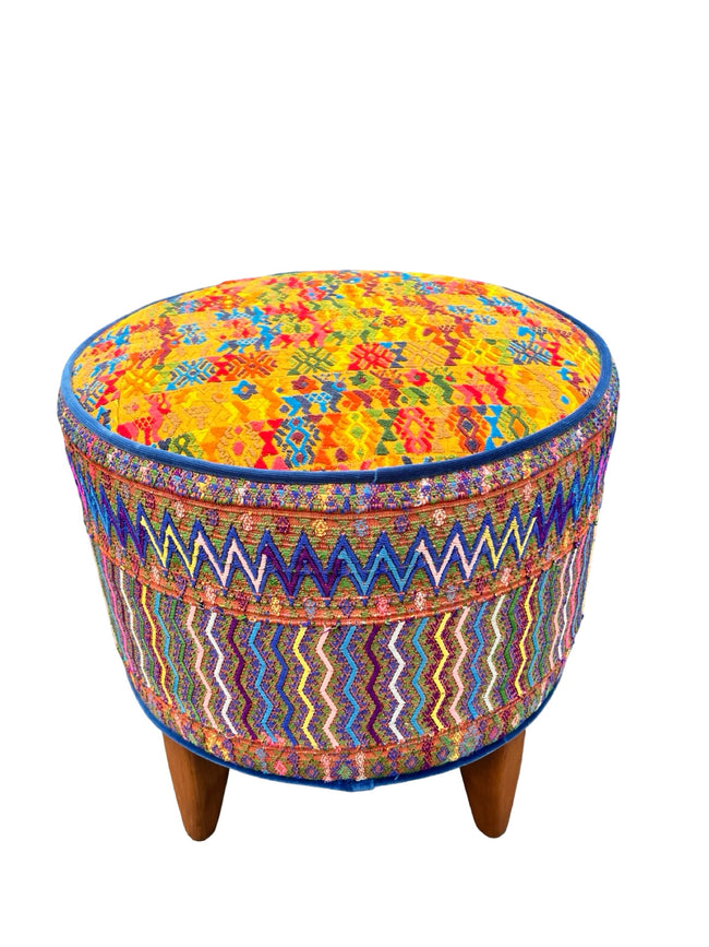 Iraci stool yellow/blue