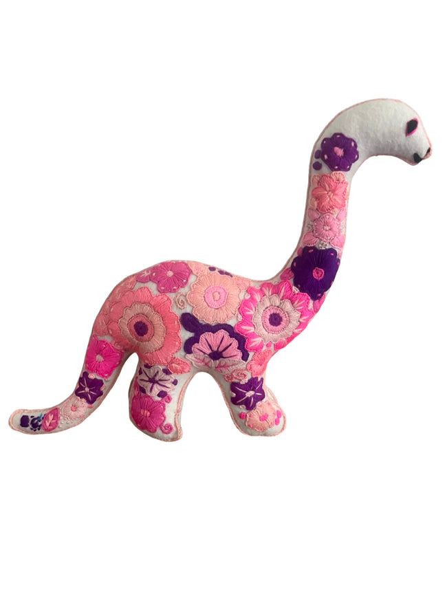 Embroidered felt brachiosaurus