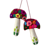 Embroidered Mushroom ornament - FolkProject