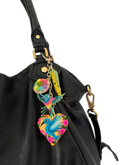 Bag charms hearts