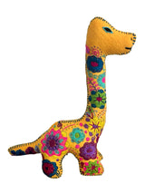 Embroidered felt brachiosaurus