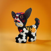 Embroidered chihuahua calaca