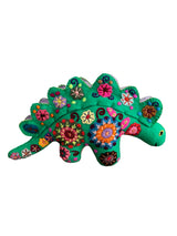 Embroidered felt stegosaurus