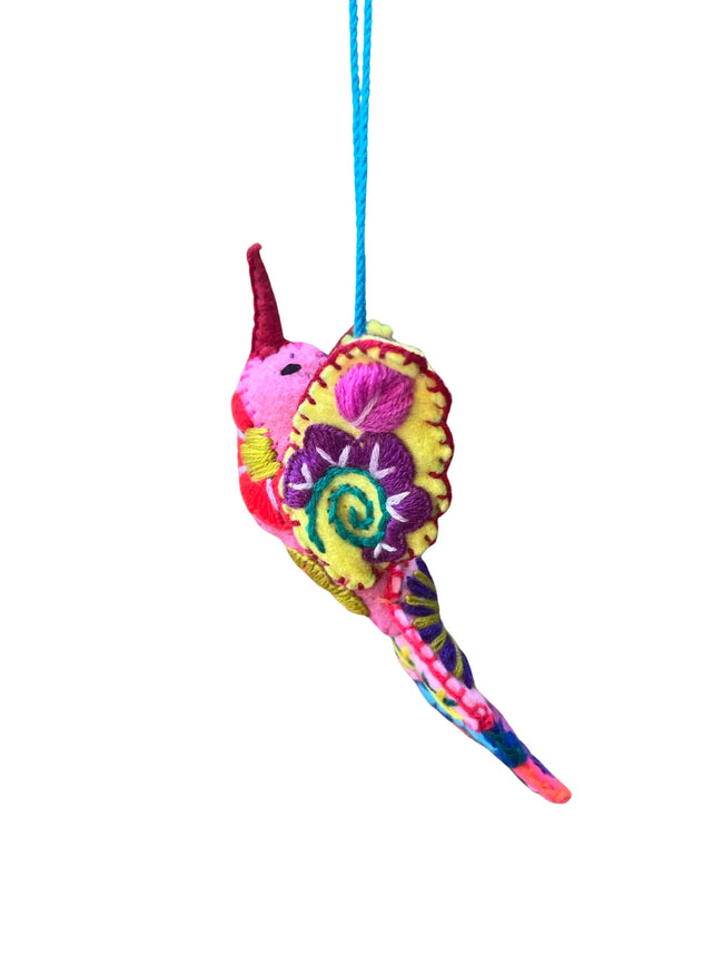 Hummingbird charm/ornament multicolor