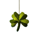 Embroidered 4 leaf clover ornament - FolkProject