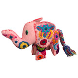 Embroidered felt elephant