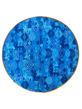 Iraci stool blue/ mustard