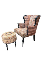 Magdalena wingback chair  and ottoman