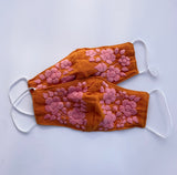Embroidered face masks monochromatic