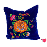 Embroidered velvet Mila pillow